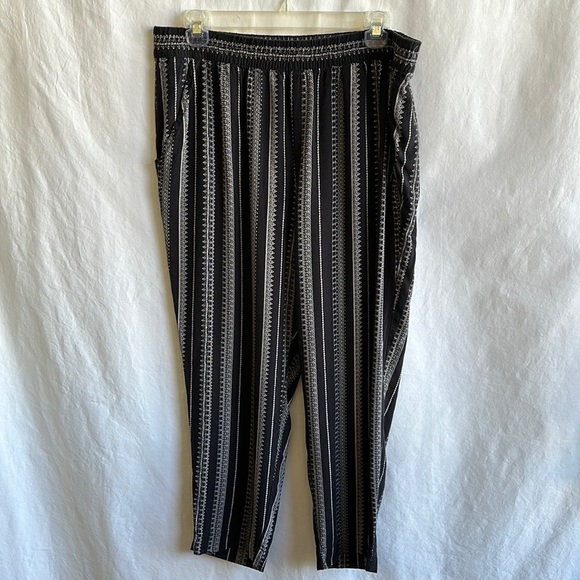 Jessica Simpson Cadie black and white pants, size L - Picture 1 of 9